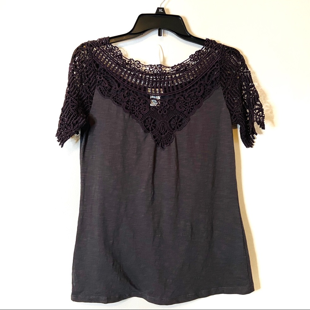 Sundance Lace Sleeved Tee